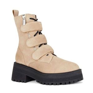 Free People Tan Ankle Boots with Black Sole